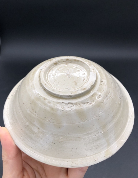 古玩陶瓷定窯斗笠碗拍賣，當(dāng)前價格3500元
