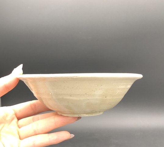 古玩陶瓷定窯斗笠碗拍賣，當(dāng)前價格3500元
