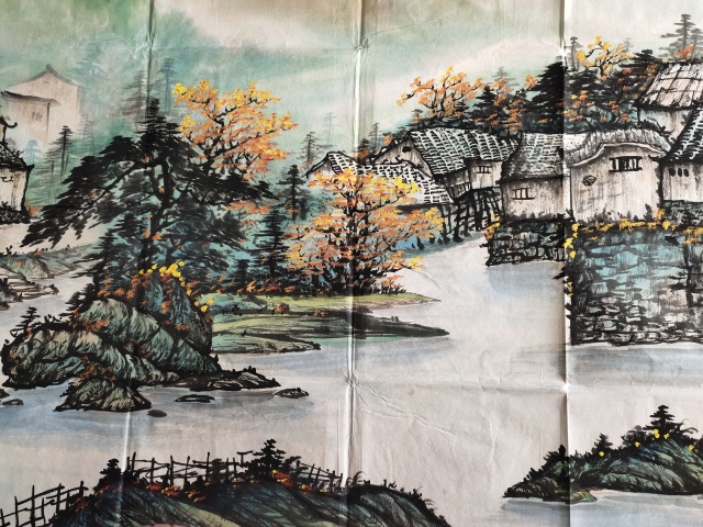古玩字畫著名畫家-李丹《江南秋水圖》拍賣,當前價格999元