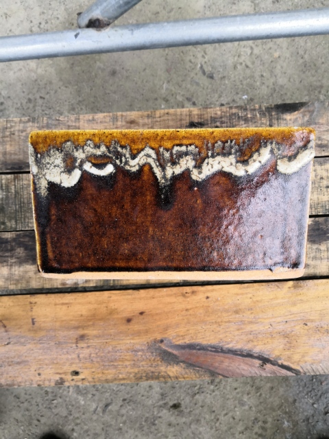 古玩陶瓷褐釉水仙盆拍賣，當前價格800元