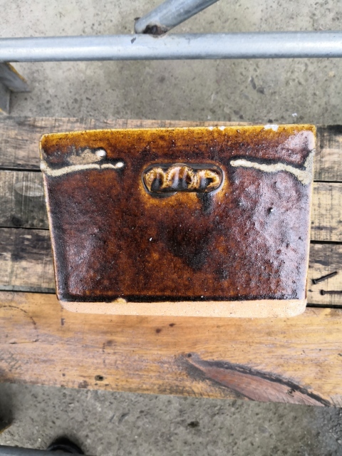 古玩陶瓷褐釉水仙盆拍賣，當前價格800元