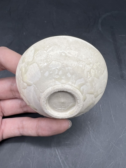 古玩陶瓷(已實物鑒定)定窯白釉盞拍賣，當前價格2000元