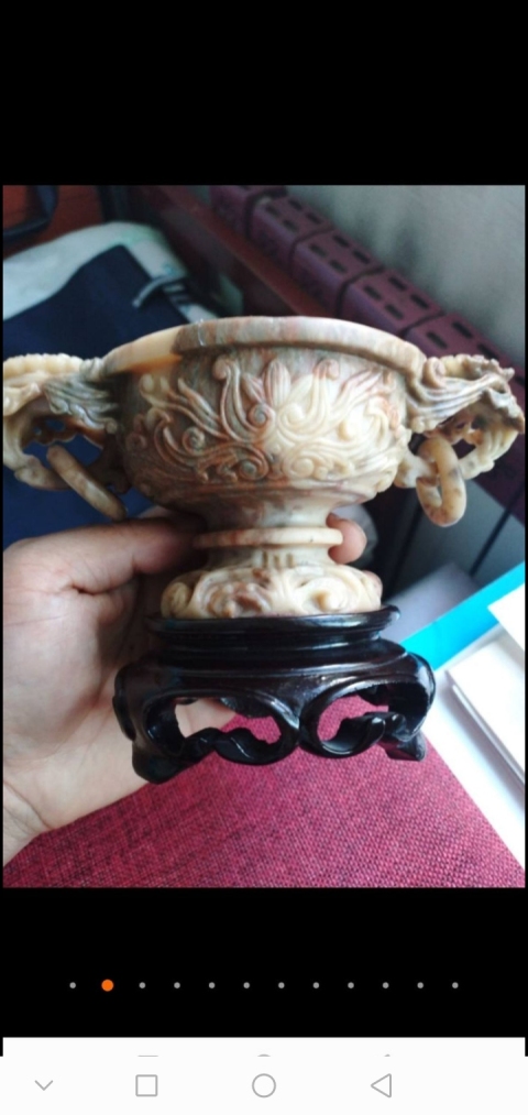 古玩玉器鏤空香爐拍賣，當(dāng)前價(jià)格8000元