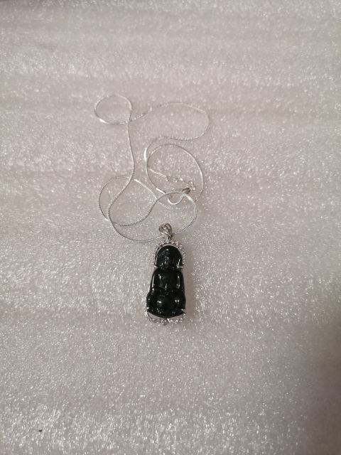 古玩玉器翡翠觀音拍賣，當前價格398元