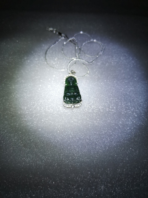 古玩玉器翡翠觀音拍賣，當前價格398元