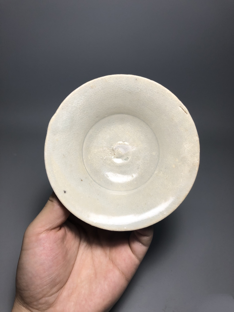 古玩陶瓷【宋代】景德鎮窯青白釉撇口洗拍賣,當前價格1元