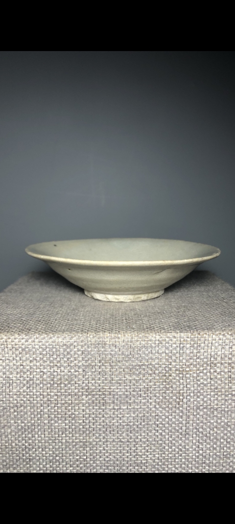 古玩陶瓷【宋代】景德鎮窯青白釉撇口洗拍賣,當前價格1元