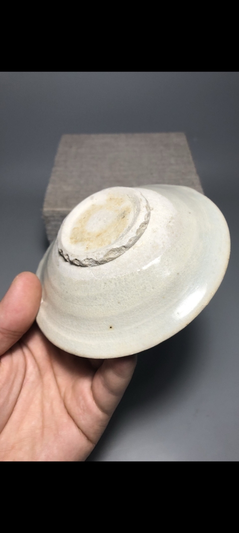 古玩陶瓷【宋代】景德鎮窯青白釉撇口洗拍賣,當前價格1元