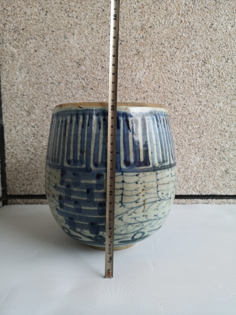 古玩陶瓷青花花卉紋喜字罐拍賣,當前價格680元