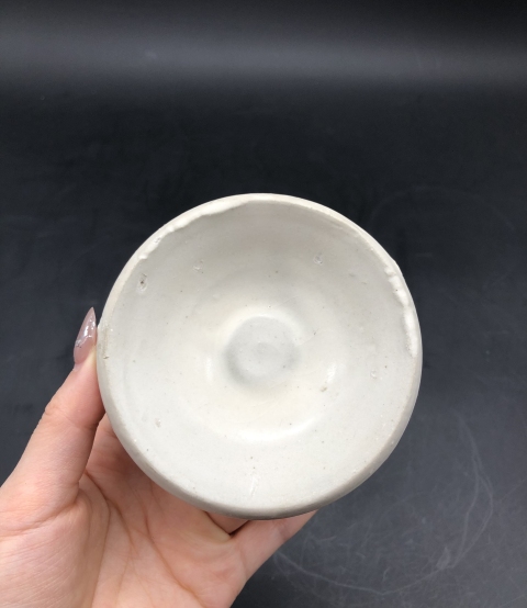 古玩陶瓷磁州窯白釉盞拍賣,當前價格499元