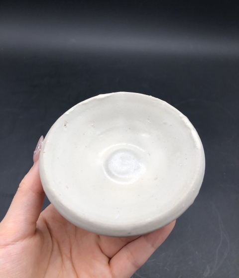 古玩陶瓷磁州窯白釉盞拍賣,當前價格499元