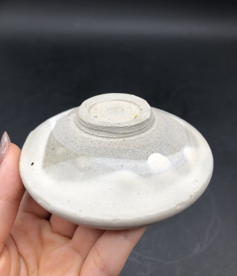 古玩陶瓷磁州窯白釉盞拍賣,當前價格499元