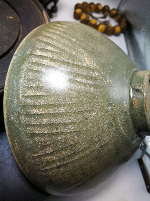 古玩陶瓷【北宋精品】同安窯珠光青瓷刻花碗拍賣，當(dāng)前價(jià)格2500元