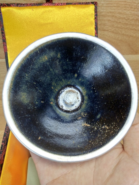 古玩陶瓷宋代建窯系黑釉烏金盞拍賣,當前價格800元