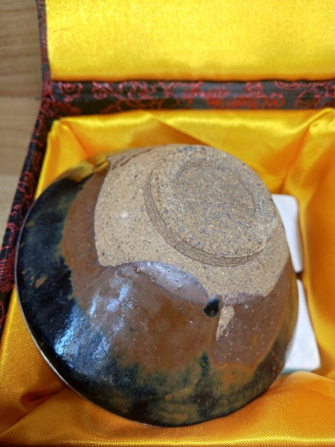 古玩陶瓷宋代建窯系黑釉烏金盞拍賣,當前價格800元