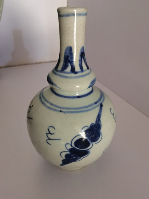 古玩陶瓷鳳紋青花葫蘆瓶拍賣，當前價格7000元