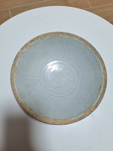 古玩陶瓷南宋湖田窯六出筋雙魚碗拍賣,當前價格5188元