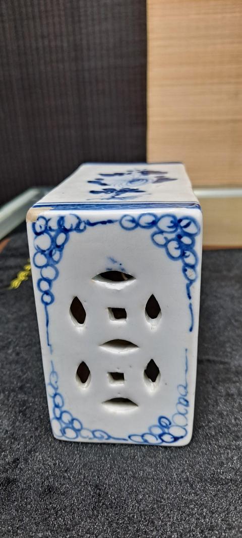 古玩陶瓷民國花卉紋青花脈診拍賣，當前價格1000元