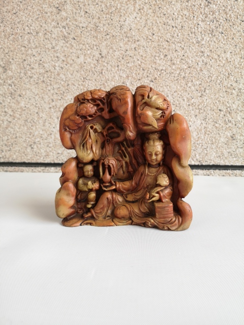 古玩玉器觀音山子拍賣，當(dāng)前價(jià)格750元