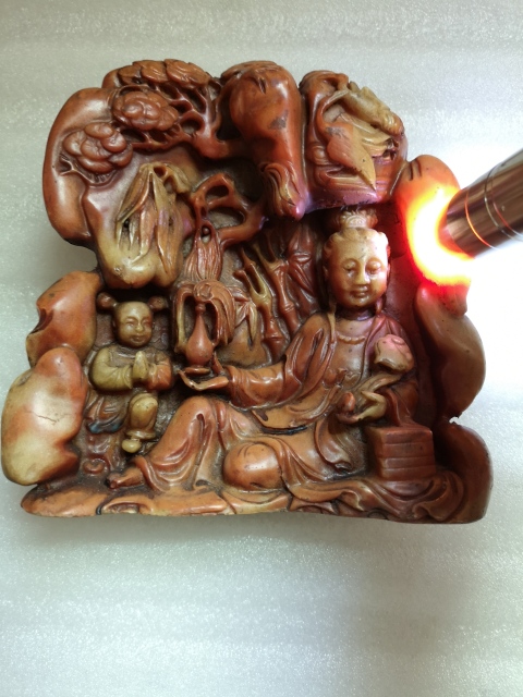 古玩玉器觀音山子拍賣，當(dāng)前價(jià)格750元