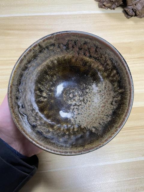 古玩陶瓷晚清民國 日本曜變天目  茶碗拍賣，當(dāng)前價格320元