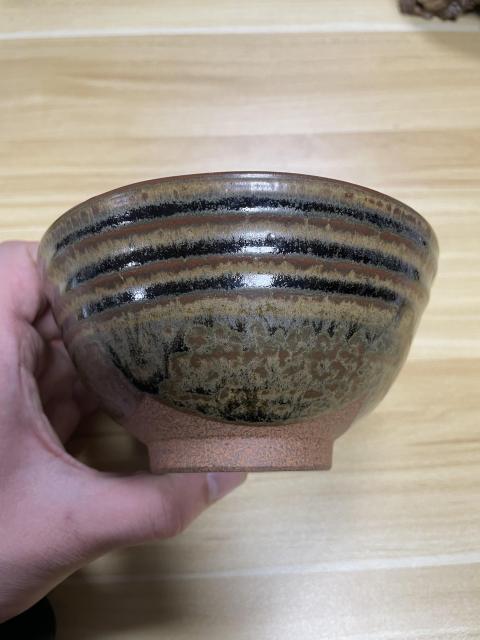古玩陶瓷晚清民國 日本曜變天目  茶碗拍賣，當(dāng)前價格320元