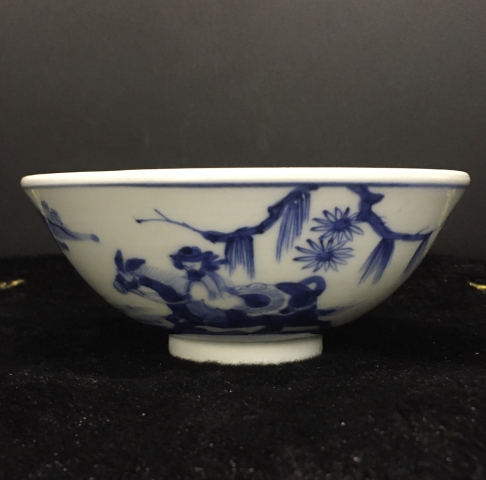 古玩陶瓷青花碗拍賣(mài),當(dāng)前價(jià)格500元