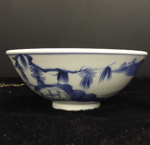 古玩陶瓷青花碗拍賣(mài),當(dāng)前價(jià)格500元