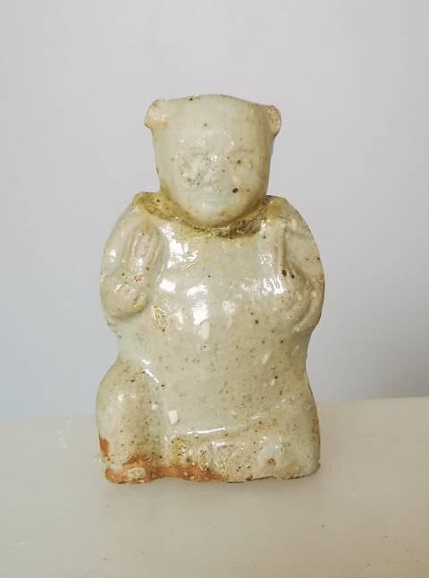 古玩陶瓷元代青白釉童子像拍賣,當前價格1500元