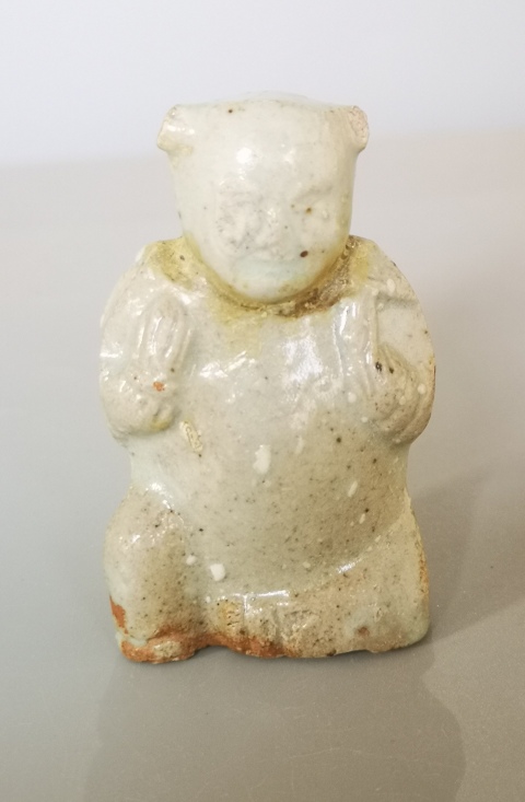 古玩陶瓷元代青白釉童子像拍賣,當前價格1500元