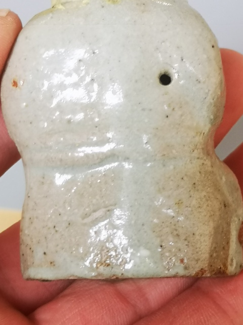 古玩陶瓷元代青白釉童子像拍賣,當前價格1500元