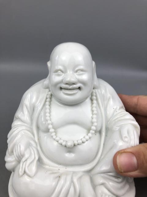 古玩陶瓷德化窯彌勒佛拍賣,當前價格388元