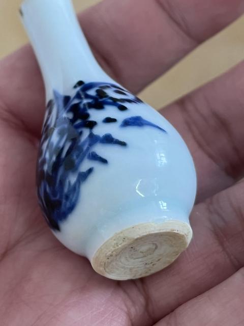 古玩陶瓷花卉紋青花小瓶3支拍賣,當前價格3300元