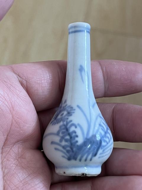 古玩陶瓷花卉紋青花小瓶3支拍賣,當前價格3300元