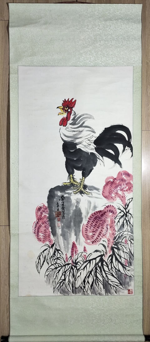古玩字畫(實物保真)中國書畫函授大學教授－謝國盦《大吉大利》拍賣，當前價格2369元