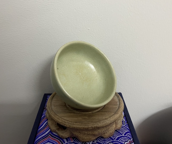 古玩陶瓷龍泉窯青釉茶盅拍賣,當前價格3600元