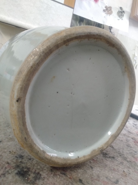 古玩陶瓷清中晚期青花堆白獅耳瓶,人物大瓶子,景德鎮(zhèn)窯口拍賣,當(dāng)前價(jià)格6888元
