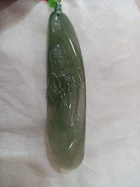古玩玉器天然冰種翡翠觀音【估價萬元以上】拍賣,當(dāng)前價格0元