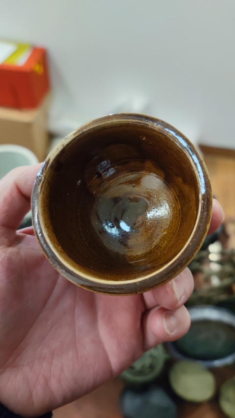 古玩陶瓷【實物保真】明末清初.醬油杯一對拍賣,當前價格299元