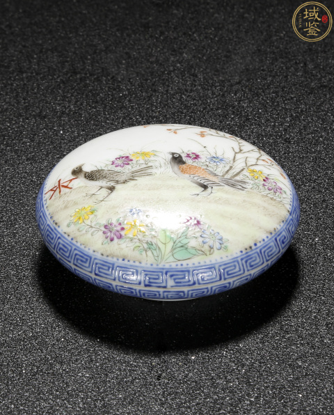 中国 大清乾隆年製 色絵 粉彩 琅彩 香合 朱肉池 印泥盒 印合 中国 大清乾隆年製 色絵 粉彩 琅彩 香合 朱肉池 印泥盒 印合
