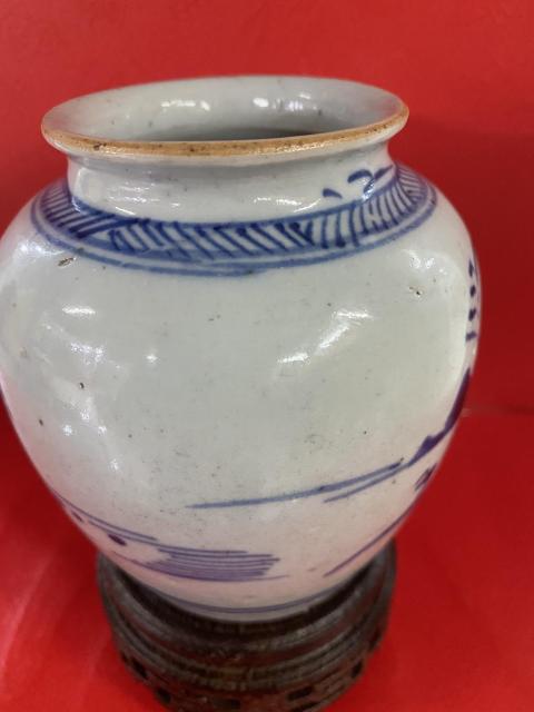 古玩陶瓷山水紋青花太白樽拍賣，當前價格1600元