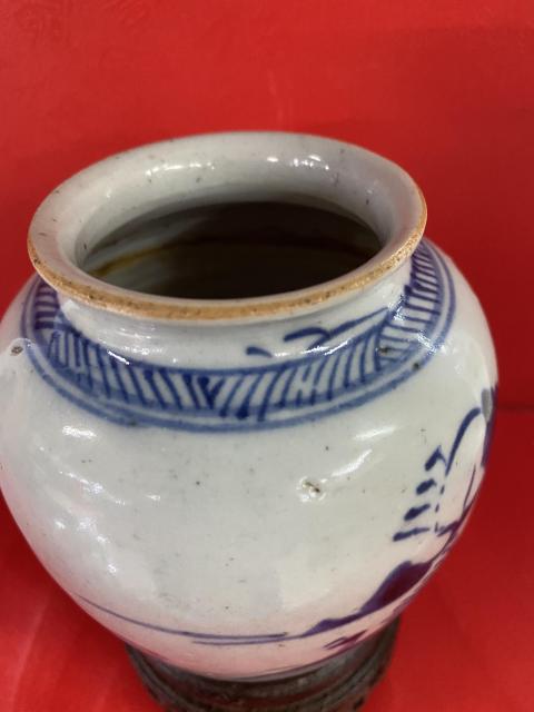 古玩陶瓷山水紋青花太白樽拍賣，當前價格1600元