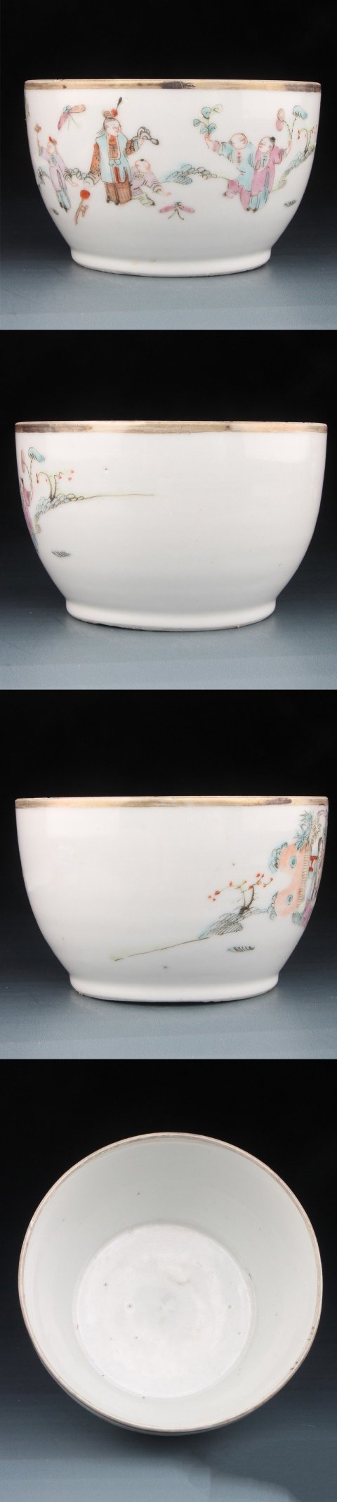 古玩陶瓷【5607】清同治  本朝款粉彩五子奪魁圖蓋罐拍賣，當前價格2580元