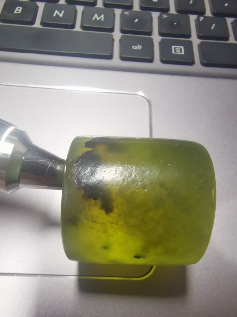 古玩玉器和田碧玉扳指拍賣，當前價格1666元