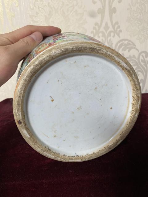 古玩陶瓷清晚期.金地廣彩雙螭龍耳瓶拍賣，當前價格3999元