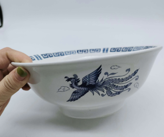 古玩陶瓷鳳紋青花碗拍賣，當前價格198元
