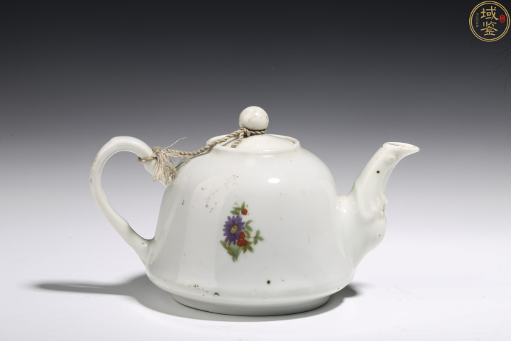 古玩陶瓷民國?貼花花卉紋執壺拍賣，當前價格550元