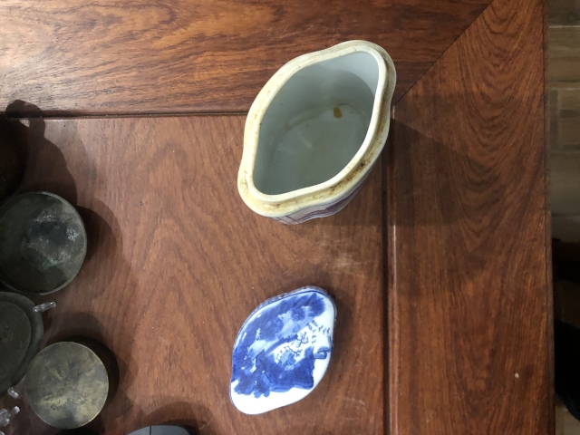 古玩陶瓷青花茶葉罐拍賣,當前價格199元