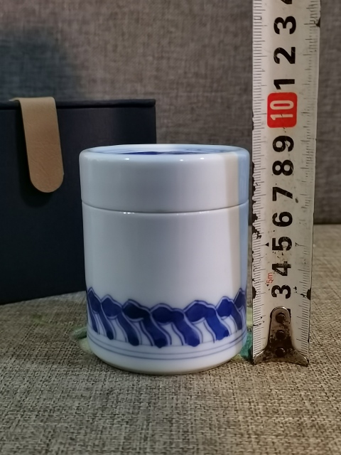 古玩陶瓷【別致茶葉罐】民國仿晚清青花個人茶葉罐拍賣,當前價格236元