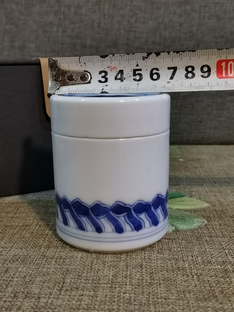 古玩陶瓷【別致茶葉罐】民國仿晚清青花個人茶葉罐拍賣,當前價格236元